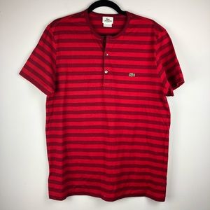 Lacoste Red Striped Shirt